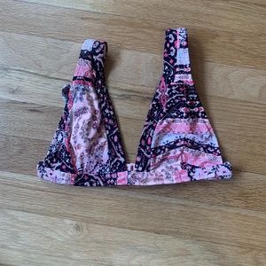 Seafolly Pink Paisley Bikini Top